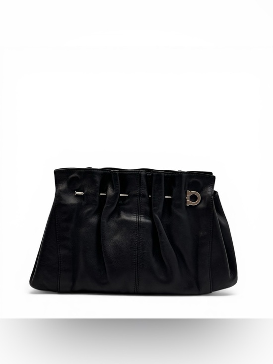 Salvatore Ferragamo Handbags - Salvatore Ferragamo Black Leather Chain Shoulder Bag